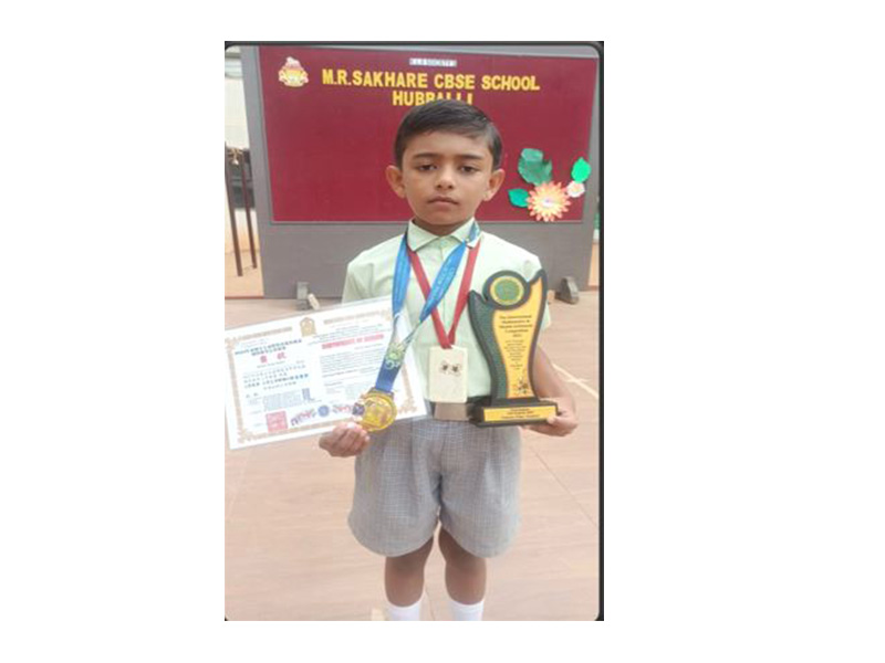 Junior Champion Kumar. Abhinav K. Purohit who has participated in the International Mental Mathematics and Arithmetic competition held at THAILAND. He Ranked 4th among all the students across the students GLOBALLY.