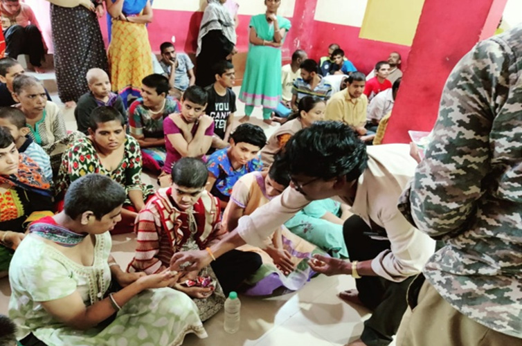 Hon’ble Chairman Sir birthday was celebrated at  Manovikasa School for “Children with special needs” Gopanakoppa, Hubli. Edible oil, Detergents, Washing & Bathing soaps worth Rs. 10,000/- was donated out of the  contribution made by the staff of our school. 
