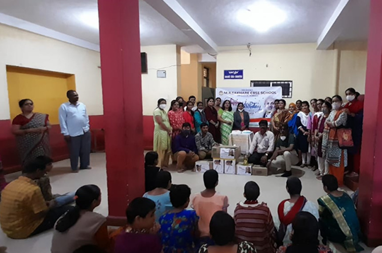 Hon’ble Chairman Sir birthday was celebrated at  Manovikasa School for “Children with special needs” Gopanakoppa, Hubli. Edible oil, Detergents, Washing & Bathing soaps worth Rs. 10,000/- was donated out of the  contribution made by the staff of our school. 
